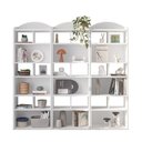 Ver imagem 3 de Kit 3 Estantes para Livros com 10 Nichos Arco Branco