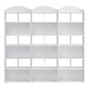 Ver imagem 2 de Kit 3 Estantes para Livros com 10 Nichos Arco Branco