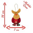 Ver imagem 4 de Kit 18 Enfeite Árvore Natal Pendente Papai Noel Boneco de Neve Rena 14cm