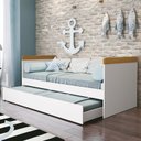 Ver imagem 2 de Cama Babá Nuth com Auxiliar Branco/Savana - Reller Móveis