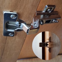 2pçs Dobradiças Super Curva Caneco Porta Armário Móveis 35mm - 3
