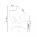 Ver imagem 5 de Kit 2 Cadeiras de Escritório Presidente Giratória Corino Coimbra