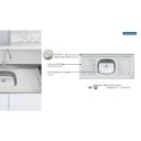 Ver imagem 4 de Pia de Apoio Tramontina New Raggi 40 em Aço Inox 120x52 cm