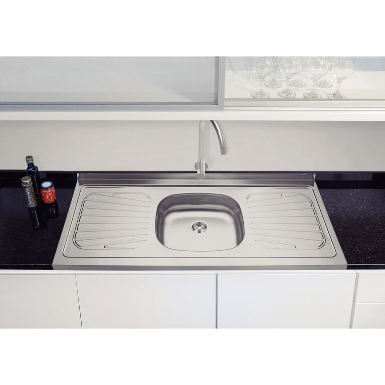 Pia de Apoio Tramontina New Raggi 40 em Aço Inox 120x52 cm