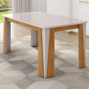 Ver imagem 4 de Kit Mesa de Jantar Opera com 6 Cadeiras Sinfonia em Linho Naturale/off White/creme
