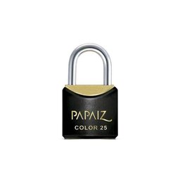 Cadeado com Chave 25mm Latão Preto Color Line Papaiz - 1