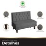 Canto Italy Confortável para Apartamento Cozinha e Restaurantes Suede Cinza Escuro - 7