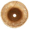 Cúpula Abajur de vime de bambu tecido à mão, dupla camada, cúpula de bambu, rústico asiático - 5