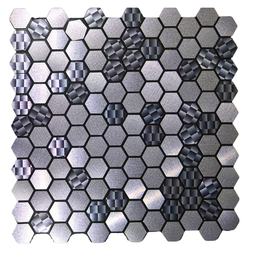 Pastilha Aluminio Adesiva Decoração Banheiro Cozinha Colmeia - 1