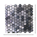 Ver imagem 5 de Pastilha Aluminio Adesiva Decoração Banheiro Cozinha Colmeia