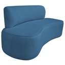 Ver imagem 2 de Sofá Curvo Orgânico 200cm 3 Lugares Linho Antonela