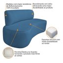 Ver imagem 4 de Sofá Curvo Orgânico 180cm 3 Lugares Linho Antonela