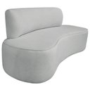 Ver imagem 2 de Sofá Curvo Orgânico 180cm 3 Lugares Bouclé Antonela