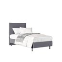 Ver imagem 4 de Kit Cama One C Cabeceira em Veludo Madeira e Mdf Resistente Cinza