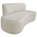 Ver imagem 2 de Sofá Curvo Orgânico 200cm 3 Lugares Bouclé Antonela