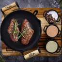 Ver mais imagens de Fogareiro 22x15,5cm com Suporte 3 Molheiras Panela Mineira