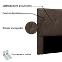 Ver imagem 3 de Cabeceira Para Cama Box King Aquilla 195Cm Veludo Marrom