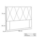 Ver imagem 2 de Cabeceira Para Cama Box King Aquilla 195Cm Veludo Marrom
