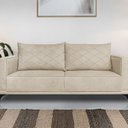 Ver imagem 1 de Sofá Eliot 2 Lugares 160 cm Linho Boucle Bege
