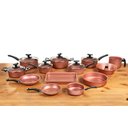 Ver imagem 1 de conjunto 13 peças panelas frigideiras assadeiras teflon antiaderente