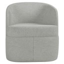 Ver imagem 6 de Kit 2 Poltronas Giratória Decorativa para Sala Dandara K04 Linho Cinza - Mpozenato
