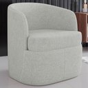 Ver imagem 2 de Kit 2 Poltronas Giratória Decorativa para Sala Dandara K04 Linho Cinza - Mpozenato