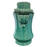 Elegância em Miniatura: Vaso Cerâmico Chinês Verde Jade com Detalhes Esculpidos - 3