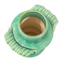 Ver imagem 4 de Elegância em Miniatura: Vaso Cerâmico Chinês Verde Jade com Detalhes Esculpidos