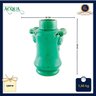 Elegância em Miniatura: Vaso Cerâmico Chinês Verde Jade com Detalhes Esculpidos - 6