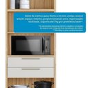 Ver imagem 7 de Cozinha Compacta Modulada 100% MDF 3 Peças 6 Portas 5 Gavetas e Vidro 194cm Vicenza Espresso Móveis Bege/Amêndoa/Off White
