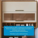 Ver imagem 6 de Cozinha Compacta Modulada 100% MDF 3 Peças 6 Portas 5 Gavetas e Vidro 194cm Vicenza Espresso Móveis Bege/Amêndoa/Off White