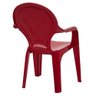Cadeira Infantil Tique Taque em Polipropileno Vermelho - 5