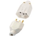 Ver imagem 1 de Plugue Macho e Tomada Fêmea 10a 250v Cinza Fame