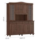 Ver imagem 2 de Cristaleira Rubi 8 Portas 4 Gavetas 8963wn Café Finestra