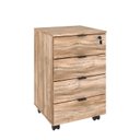 Ver imagem 5 de Escrivaninha Mesa Escritório em L Estilo Industrial 150x150cm com Gaveteiro Volante 4 Gavetas