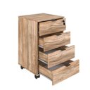 Ver imagem 4 de Escrivaninha Mesa Escritório em L Estilo Industrial 150x150cm com Gaveteiro Volante 4 Gavetas