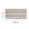 Painel Cabeceira Estofada Argentina 100cm Cama Box Solteiro Suede Bege- Mabe Magazine - 2