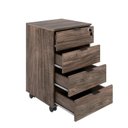 Ver imagem 4 de Escrivaninha Mesa Escritório em L Estilo Industrial 150x150cm com Gaveteiro Volante 4 Gavetas