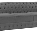 Ver imagem 1 de Namoradeira Chesterfield Bourbon Veludo 3 Lugares