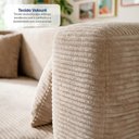 Ver imagem 4 de Sofá Cama Nômade 1,88m Xpand Tech Tecido Velourê Bege Cama Inbox