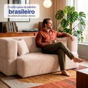 Ver imagem 7 de Sofá Cama Nômade 1,88m Xpand Tech Tecido Velourê Bege Cama Inbox