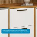 Ver imagem 7 de Balcões de Cozinha 100% MDF 3 Portas Basculantes 4 Gavetas e Tampos 200cm Vicenza Espresso Móveis Branco/Amêndoa