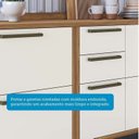 Ver imagem 7 de Balcões de Cozinha 100% MDF 3 Portas Basculantes 4 Gavetas e Tampos 200cm Vicenza Espresso Móveis Bege/Amêndoa/Off White