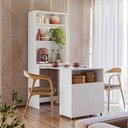 Ver imagem 2 de Mesa Bancada Gourmet para Cozinha Salt Branco Z06 - Mpozenato