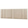 Cabeceira Estofada Led Comfort Cama King Size 200 Cm Linho Linho Bege - 1