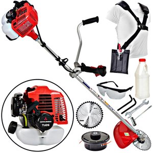 Roçadeira Profissional Nakashi L261M Com Guidão e Motor TU26 Ideal Para Cortes Rápidos e