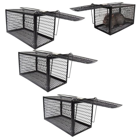 Ratoeira Gaiola Kit 3 Uni Captura Camundongos Rato Ratazana Roedor Arapuca Alcapao Cilada