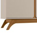 Ver imagem 6 de Rack para TV até 70 Polegadas MDF 200cm Pés em Madeira Maciça Istambul Bege