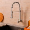 Ver imagem 7 de Torneira para Cozinha Gourmet de Parede Pia Flexível Moderna Aço Inox 304 Prata Brinovar