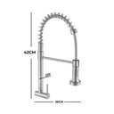Ver imagem 6 de Torneira para Cozinha Gourmet de Parede Pia Flexível Moderna Aço Inox 304 Prata Brinovar
